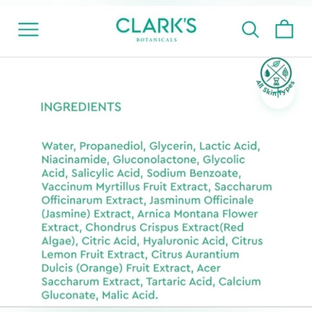 🏷 SALE Clark's Botanicals7-Acid Daily Glow Peel - Picture 8 of 9